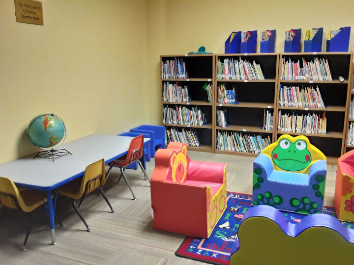 Children's section of SW College Public Library